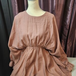 Zara Long Sleeve Dress in Dusty Rose